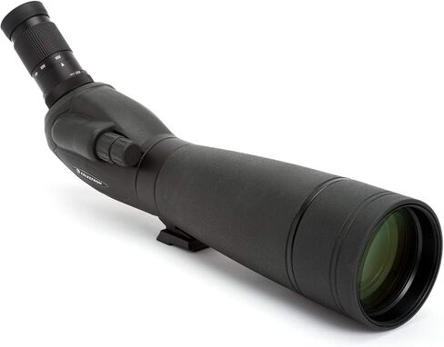 Celestron - نطاق اكتشاف TrailSeeker 80 - عدسة تكبير 20-60x - عرض ساطع وعالي الدقة مع بصريات XLT متعددة المغلفة بالكامل - تركيز مزدوج وحامل ثلاثي القوائم دوار - الطيور والحياة البرية in Kuwait