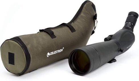 Celestron - نطاق اكتشاف TrailSeeker 80 - عدسة تكبير 20-60x - عرض ساطع وعالي الدقة مع بصريات XLT متعددة المغلفة بالكامل - تركيز مزدوج وحامل ثلاثي القوائم دوار - الطيور والحياة البرية in Kuwait