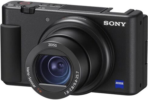 كاميرا Sony ZV-1 الرقمية (أسود) (DCZV1/B) + بطاقة ذاكرة سعة 64 جيجابايت + قارئ بطاقات + حقيبة ناعمة فاخرة + حامل ثلاثي مرن + محفظة ذاكرة + طقم تنظيف (متجدد) in Saudi Arabia