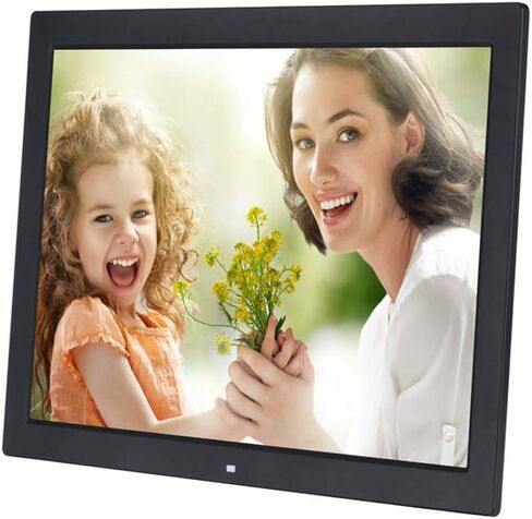 إطار صور رقمي، شاشة LED بإطار صور رقمي 19 بوصة 1366 * 768 صور عالية الدقة، موسيقى، مشغل فيديو عالي الدقة، تقويم، تشغيل/إيقاف تشغيل التنبيه التلقائي، مشغل إعلانات مع R، in Kuwait