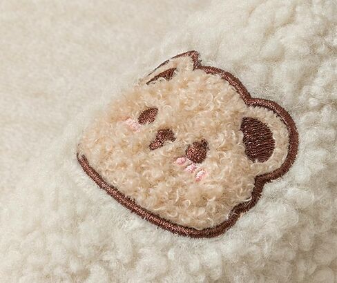 Cute Cozy Cartoon Bear Cotton Slippers, Home Indoor Outdoor Warm Non-Slip Sandals Soft Bottom Plush Slides for Women Men in Saudi Arabia