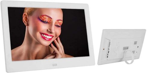 إطار صور رقمي إلكتروني ذكي عالي الدقة مقاس 10.1 بوصة، إصدار شبكة WiFi، دقة 1024 * 600 HD IPS شاشة جديدة، مستشعر حركة، تشغيل الموسيقى/الفيديو، in Kuwait