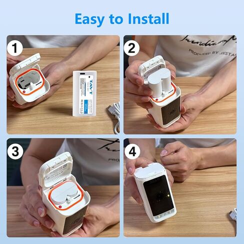 بطاريات قابلة لإعادة الشحن بقدرة 7000 مللي أمبير في الساعة لكاميرا WYZE Battery Cam Pro وكاميرا Duo Cam Doorbell الداخلية/الخارجية (مجهزة بكابل USB-C) in Kuwait