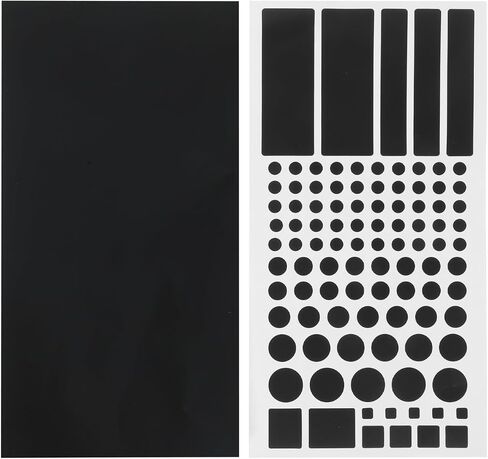 jojofuny Led Light Blocking Stickers 2 Sheets Black PVC Adhesive Dimming Covers for Routers Tv Electronics Adjustable Light Filter in Saudi Arabia