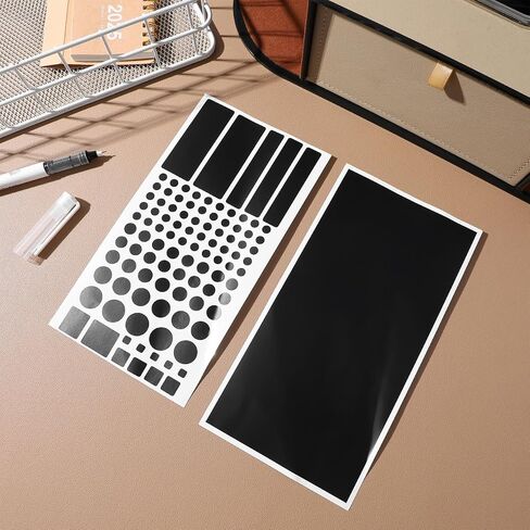 jojofuny Led Light Blocking Stickers 2 Sheets Black PVC Adhesive Dimming Covers for Routers Tv Electronics Adjustable Light Filter in Saudi Arabia