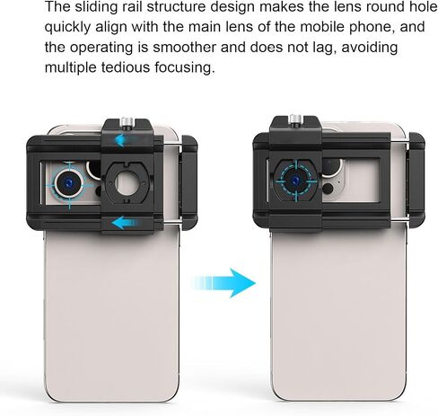 Yunseity 100X Microscope Lens with LED Lights, CPL Filter for Smartphones, Zoom Lens in Saudi Arabia