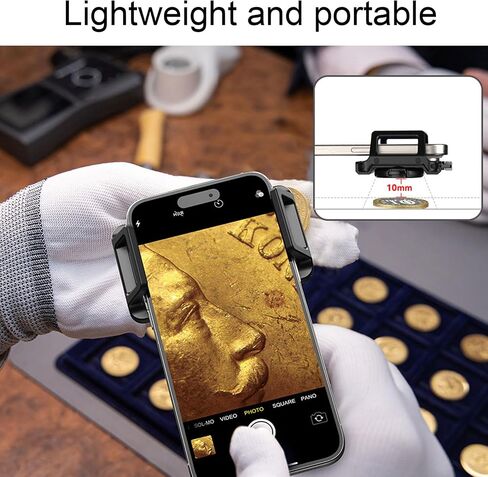 Yunseity 100X Microscope Lens with LED Lights, CPL Filter for Smartphones, Zoom Lens in Saudi Arabia