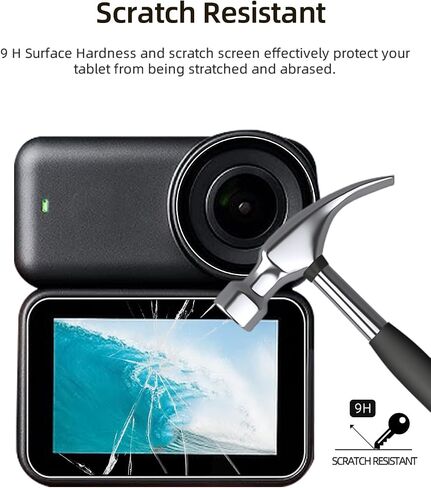 Screen Protector for DJI Osmo Nano camera, Ultra Clear Tempered Glass Screen Protector,Easy Installation,Anti-Scratch,HD Quality,(3 Pack) in Saudi Arabia