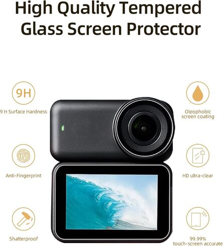 Screen Protector for DJI Osmo Nano camera, Ultra Clear Tempered Glass Screen Protector,Easy Installation,Anti-Scratch,HD Quality,(3 Pack) in Saudi Arabia