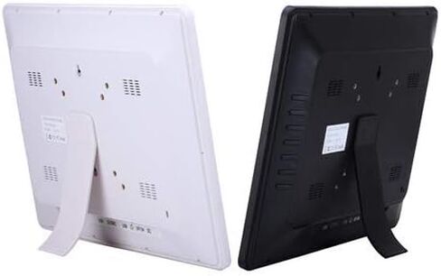 Digital Photo Frames 15 inch Widescreen Digital Picture Frame Advertising Machine Displays and Publicizes The High Definition LED LCD Screen 1280x800 Resolution Time Swit (White 15 inch) in Saudi Arabia