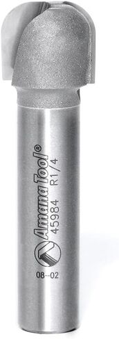 Amana Tool Bowl and Tray Plunge Router Bit, Carbide-Tipped, for Woodworking and CNC Routing, 45984, 1/4 Radius x 3/4 Dia x 5/8 x 1/2 Inch Shank in Saudi Arabia