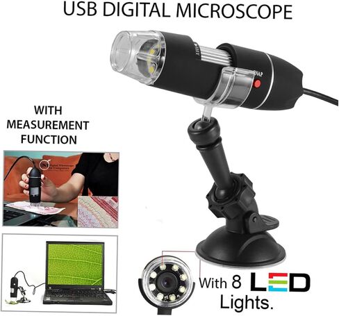 Gadpiparty Handheld Digital Microscope 40x-1000x High Resolution for Photo/Video Production in Saudi Arabia