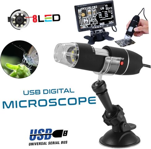 Gadpiparty Handheld Digital Microscope 40x-1000x High Resolution for Photo/Video Production in Saudi Arabia