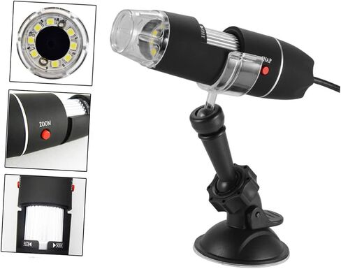 Gadpiparty Handheld Digital Microscope 40x-1000x High Resolution for Photo/Video Production in Saudi Arabia