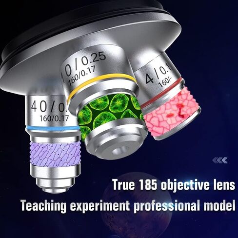 طقم مجهر Microscope2000x-5000x مجهر بيولوجي عالي الدقة 9 قطعة ملحقات محولات عدسة المجهر in Saudi Arabia