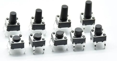 20 قطعة 6x6 مللي متر لوحة PCB لحظة اللمس اللباقة مفتاح بـزر دفع DIP 4pin 6*6*4.5 مللي متر/5/6/7/8/9/10/11/12/13/14/15/16/17/18/19(6x6x8 مللي متر) in Saudi Arabia