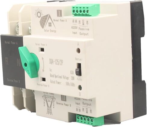XLQ4 2P 3P 4P 230V Din Rail ATS for PV and Inverter Dual Power Automatic Transfer Selector Switches Uninterrupted 63A 100A 125A(100A) in Saudi Arabia