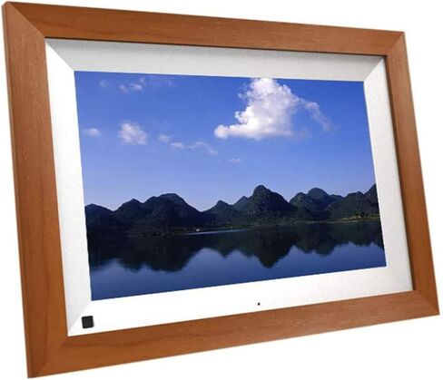 إطار صور رقمي واي فاي 10.1 بوصة إطار صورة رقمي شاشة تعمل باللمس 1280X800 عالية الدقة HD IPS شاشة تخزين 16 جيجابايت تدوير تلقائي ومشاركة الصور ومقاطع الفيديو على الفور v (خشب 10.1 بوصة) in Kuwait