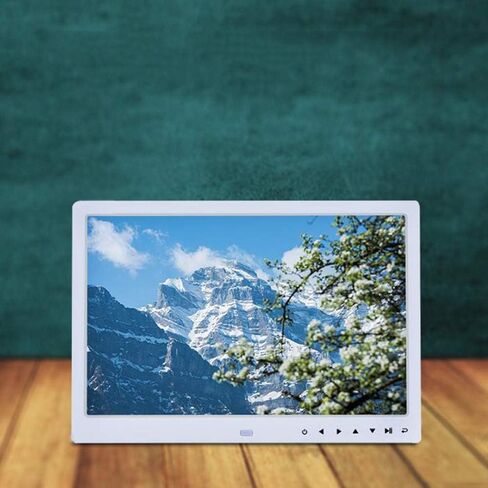 إطارات الصور الرقمية شاشة LED LCD بإضاءة خلفية مقاس 12 بوصة، إطار صور إلكتروني، زر لمس أمامي، دعم لتشغيل الصور/مقاطع الفيديو/الموسيقى، مثبتة على الحائط، in Saudi Arabia