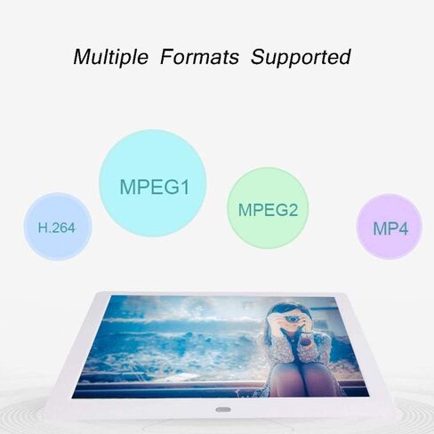 إطارات الصور الرقمية، إطار صور رقمي، شاشة IPS عالية الدقة 1440 × 900، تدعم التدوير التلقائي للفيديو بدقة 1080 بكسل - تدعم بطاقة SD وUSB، مع جهاز تحكم عن بعد - إعلان إلكتروني، in Saudi Arabia