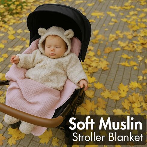 Baby Blankets for Boys & Girls – 100% Organic Turkish Cotton 4-Layer Muslin Blankets for Newborn & Toddler | GOTS & Oeko-TEX Certified | (2, Blue-Pale Yellow, Baby | 33x33 inches) in Saudi Arabia