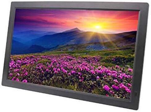 إطارات الصور الرقمية 21.5 بوصة إطار صورة رقمي LED HD 1920 × 1080 دقة 1080 بكسل تشغيل مثبت على الحائط مصعد مول آلة الإعلان المجتمعي صور إلكترونية Al (أبيض 22 بوصة) in Saudi Arabia