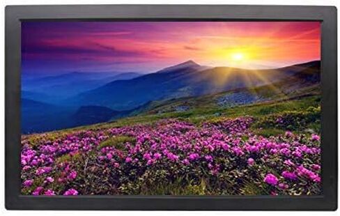 إطارات الصور الرقمية 21.5 بوصة إطار صورة رقمي LED HD 1920 × 1080 دقة 1080 بكسل تشغيل مثبت على الحائط مصعد مول آلة الإعلان المجتمعي صور إلكترونية Al (أبيض 22 بوصة) in Saudi Arabia