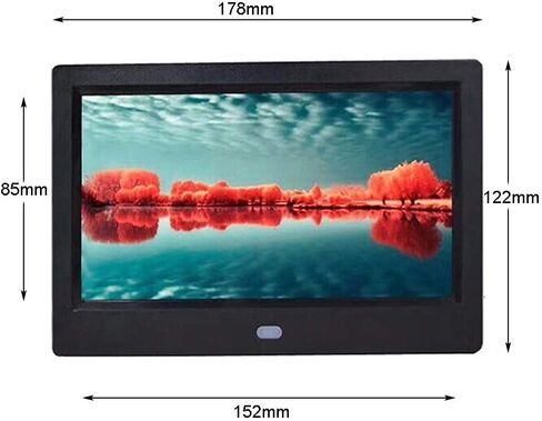 Digital Photo Frames Full-View Digital, Remote-Controlled high-Definition IPS Screen Electronic, with Electronic Calendar, Video Music Playback Function (Black 11.6 inches) in Saudi Arabia