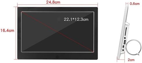 Digital Photo Frame 10 Inch Digital Picture Frame with 1366x768 HD Screen, Support SD Card, USB, Calendar Alarm Clock Quality Gift, in Saudi Arabia