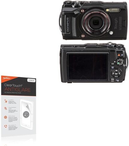 واقي شاشة BoxWave متوافق مع Olympus Tough TG-6 - ClearTouch مضاد للتوهج (عبوتان)، طبقة رقيقة غير لامعة مضادة لبصمات الأصابع in Kuwait