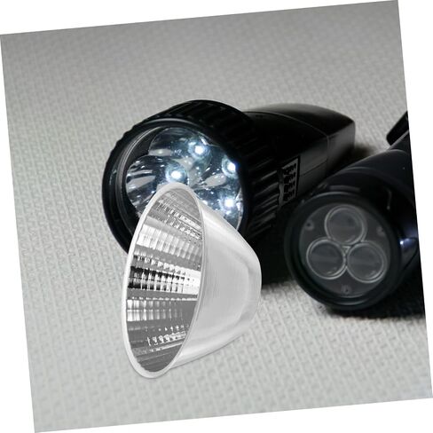 jojofuny 2 قطعة LED مصباح يدوي عاكس استبدال قبعات حلقة عاكس الألومنيوم المدمجة لتركيبات الأضواء للإضاءة الخارجية واستخدام الطوارئ in Kuwait