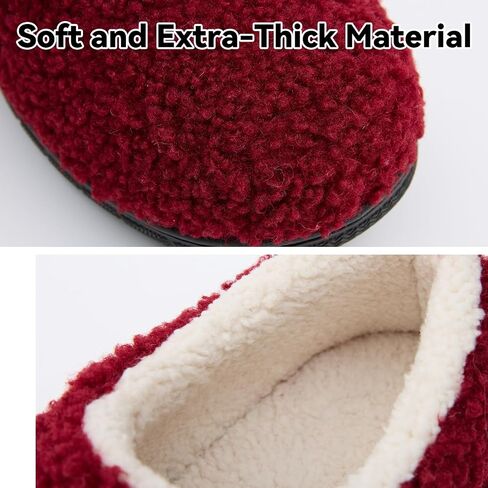 Men Women House Shoes, Fuzzy Memory Foam Slippers, Closed Back Bedroom Slippers, Snug Fit Comfy Indoor Shoes, Size up for Comfort in Saudi Arabia