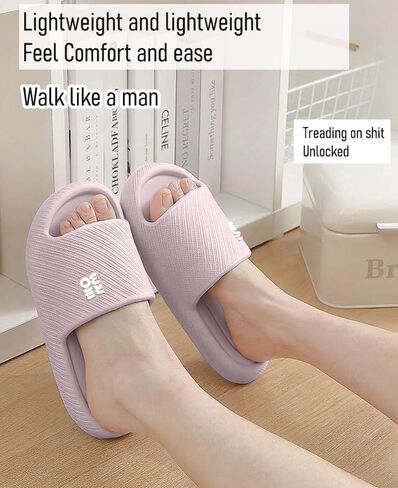 Bathroom Slippers for Men Women,Shower Shoes Thickened,Slippers Indoor Home Beach Non Slip Anti-Slip Quick Drying Pool Slides in Saudi Arabia