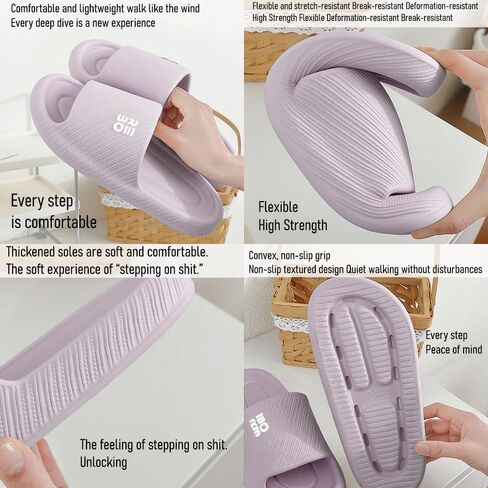 Bathroom Slippers for Men Women,Shower Shoes Thickened,Slippers Indoor Home Beach Non Slip Anti-Slip Quick Drying Pool Slides in Saudi Arabia