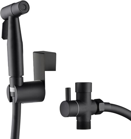 Bidet Sprayer for Toilet, Handheld Cloth Diaper Sprayer - Matte Black in Saudi Arabia