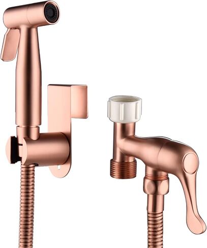 Bidet Sprayer for Toilet & Cloth Diaper Changing - Handheld, Adjustable Pressure Rose Gold in Saudi Arabia