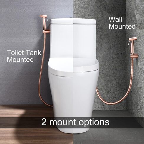 Bidet Sprayer for Toilet & Cloth Diaper Changing - Handheld, Adjustable Pressure Rose Gold in Saudi Arabia