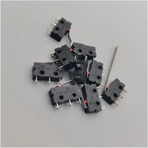 5Pcs Limit Switch NO NC 3 Pins PCB Terminals SPDT 5A 125V 250V 29mm Roller Arc Lever Snap Action Push Microswitches(ZW12-B) in Saudi Arabia
