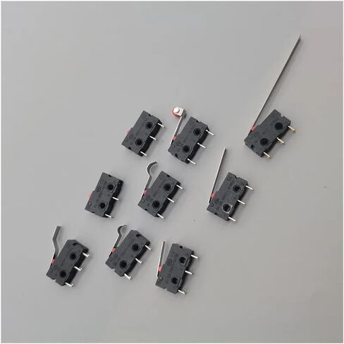 5Pcs Limit Switch NO NC 3 Pins PCB Terminals SPDT 5A 125V 250V 29mm Roller Arc Lever Snap Action Push Microswitches(ZW12-B) in Saudi Arabia