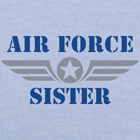 تي شيرت CafePress Air Force Sister للأطفال الصغار، تي شيرت لطيف برسومات للأطفال الصغار، 100% قطن in Kuwait