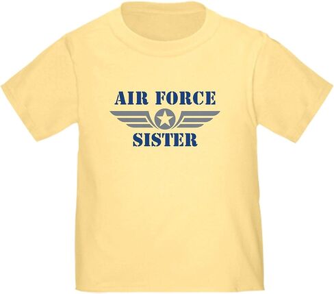 CafePress Air Force Sister Toddler T Shirt Cute Toddler Graphic Tee, 100% Cotton in Saudi Arabia