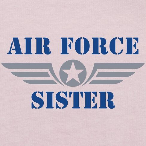 تي شيرت CafePress Air Force Sister للأطفال الصغار، تي شيرت لطيف برسومات للأطفال الصغار، 100% قطن in Kuwait