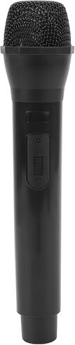 Kids Microphone, Plastic Microphone Toy, Realistic Prop Mic for Karaoke Dance Shows Practice Mic Prop for Karaoke Silver (Black) in Saudi Arabia