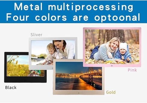 إطار الصورة الرقمية 10 بوصة إطار الصورة الرقمية 1024X600 شاشة عالية الدقة معاينة الصورة دعم الفيديو USB وبطاقة SD جودة هدية، in Kuwait