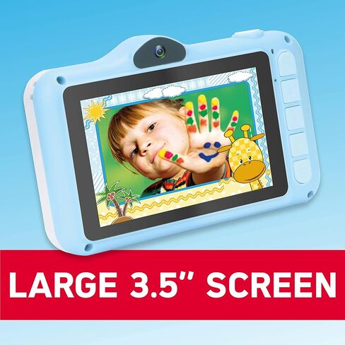 كاميرا AGFA Photo Realikids Cam 2 - كاميرا للأطفال، وضع السيلفي، الصور والفيديو، شاشة LCD مقاس 3.5 بوصة، مرشحات الصور، بطارية ليثيوم in Kuwait