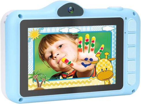 كاميرا AGFA Photo Realikids Cam 2 - كاميرا للأطفال، وضع السيلفي، الصور والفيديو، شاشة LCD مقاس 3.5 بوصة، مرشحات الصور، بطارية ليثيوم in Kuwait