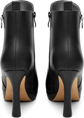 Women's ankle boots, high heels, thick soled shoes, pointed and sexy winter boots 4 In Stiletto High Heel in Saudi Arabia