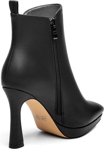 Women's ankle boots, high heels, thick soled shoes, pointed and sexy winter boots 4 In Stiletto High Heel in Saudi Arabia