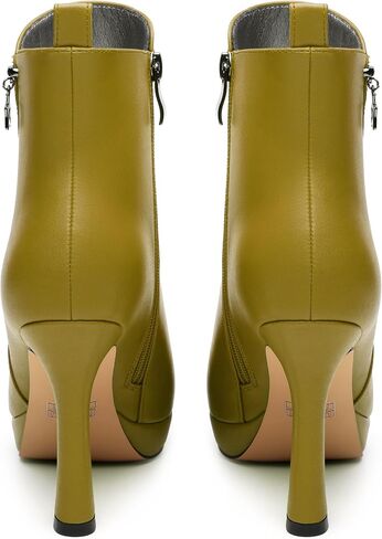 Women's ankle boots, high heels, thick soled shoes, pointed and sexy winter boots 4 In Stiletto High Heel in Saudi Arabia