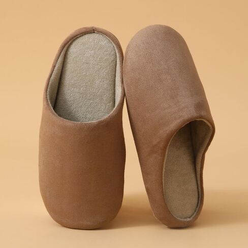 Womens Cotton House Slippers Mens Indoor Non Slip Rubber Soles Shoes in Saudi Arabia